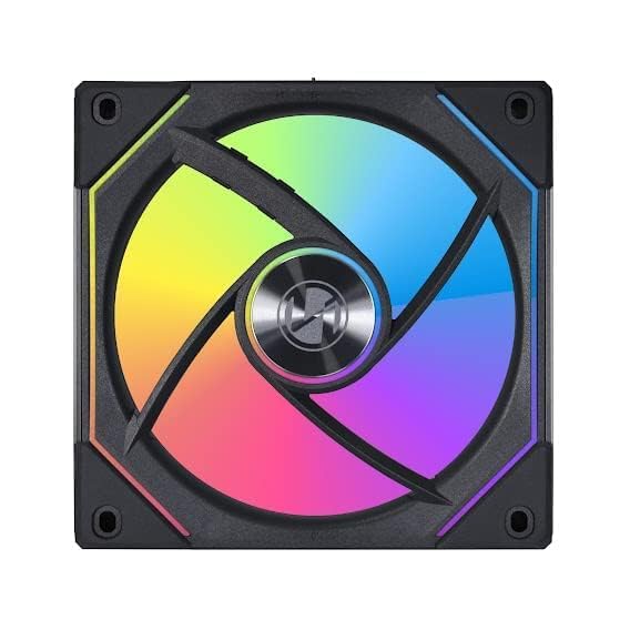 Lian Li UNI Fan SL-Infinity 120-Single Pack-ARGB Fan-Infinity Mirror-Daisy-Chain Design-Customizable Lighting Effects-One Cable Connection-Without Controller-Black-(UF-SLIN120-1B) - Image 4