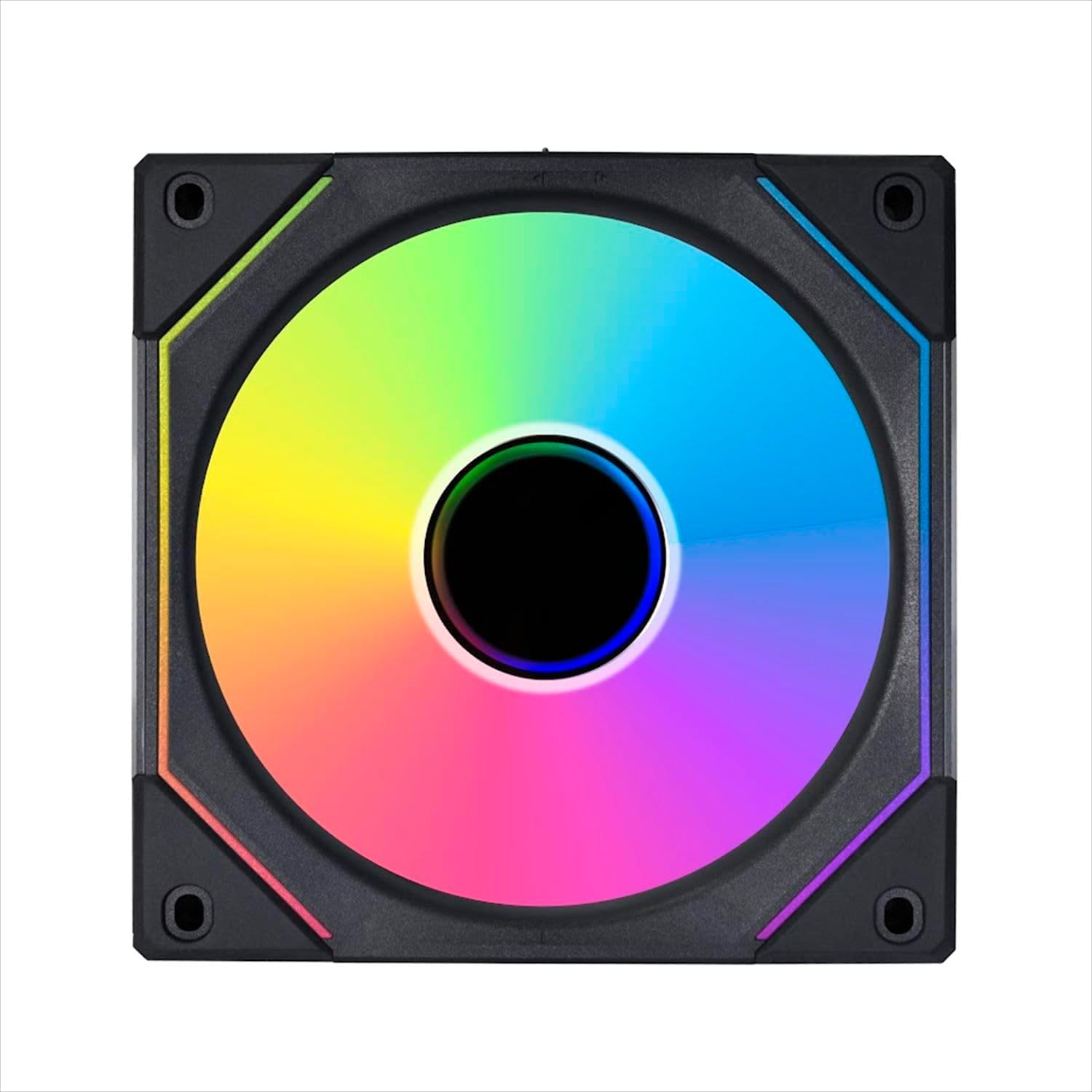 Lian Li UNI Fan SL-Infinity 120mm-Triple Pack-ARGB Fan (Non-Wireless)-Infinity Mirror-Daisy-Chain Design. Customizable Lighting Effects-One Cable Connection-with Controller-Black-UF-SLIN120-3B - Image 5